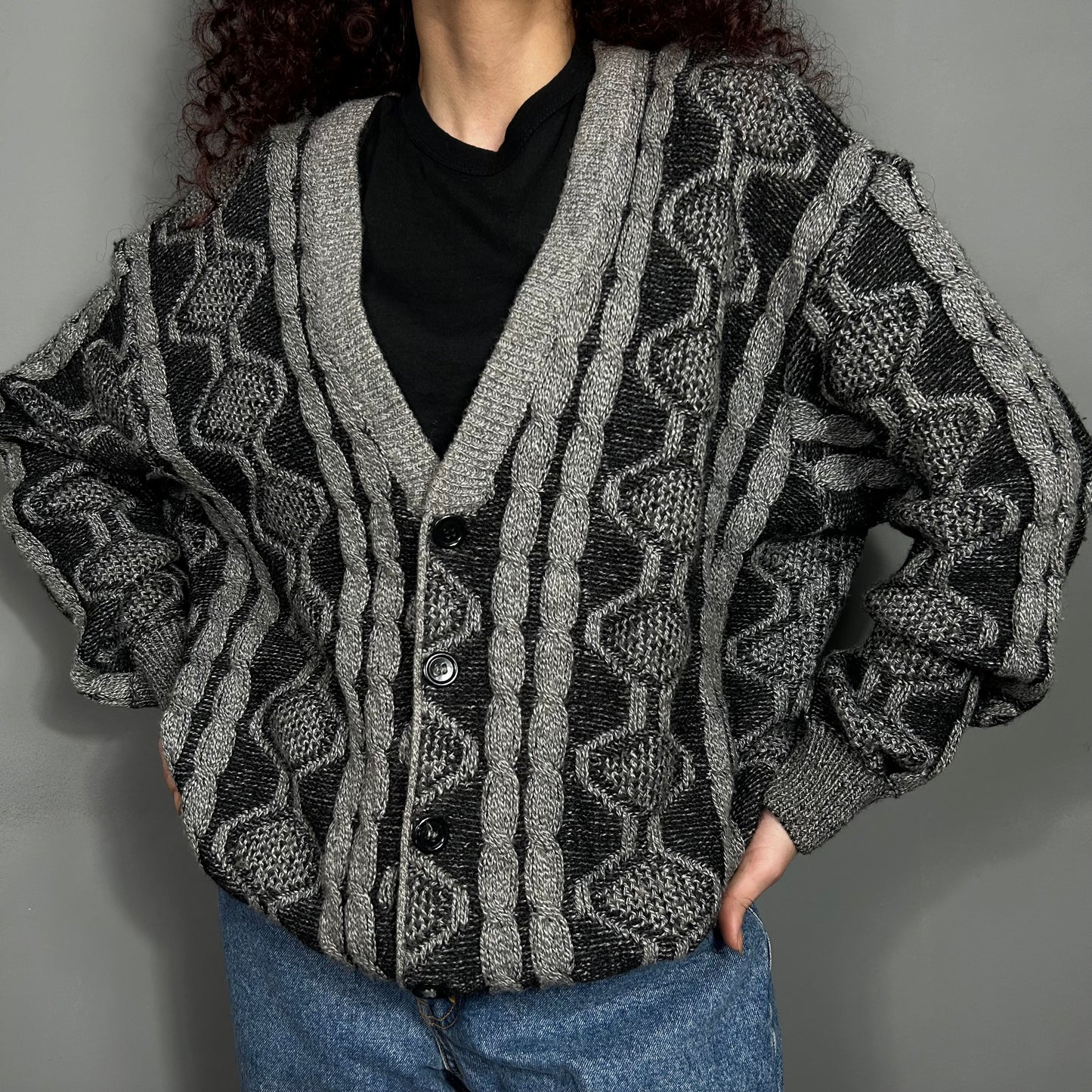 Patterned cardigan