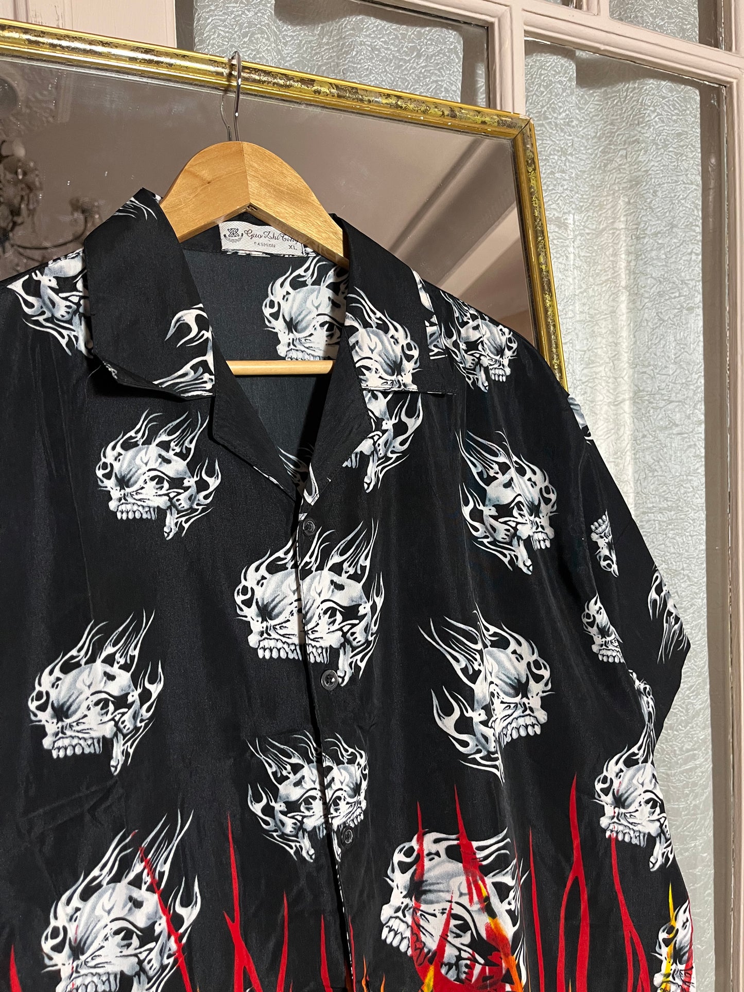 Patterned fire shirt