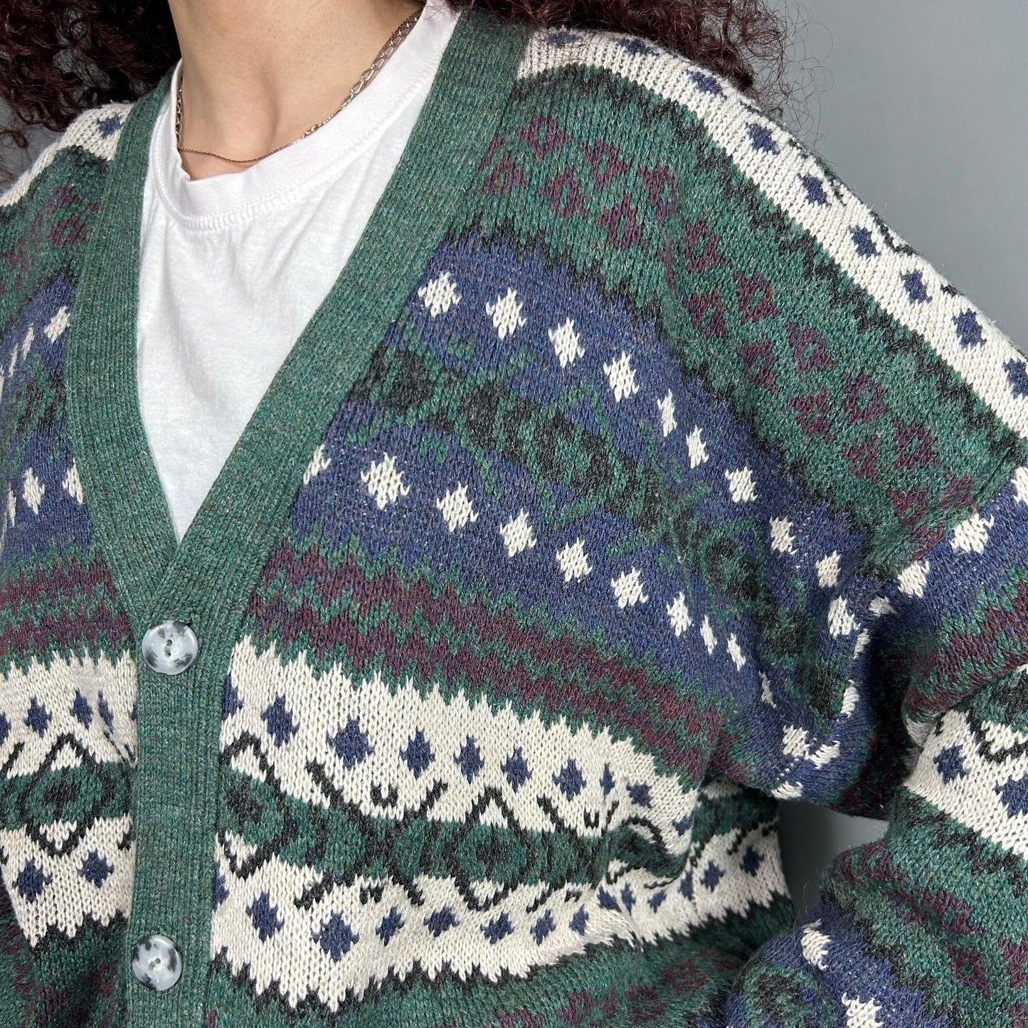 Patterned cardigan