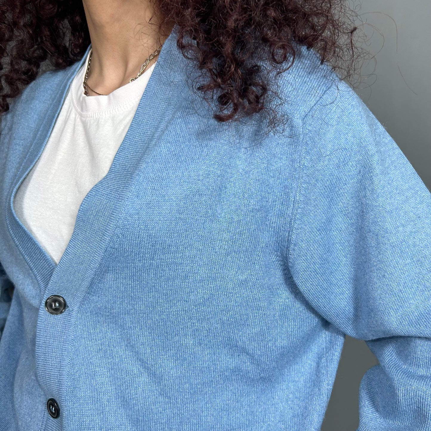 Light blue cardigan