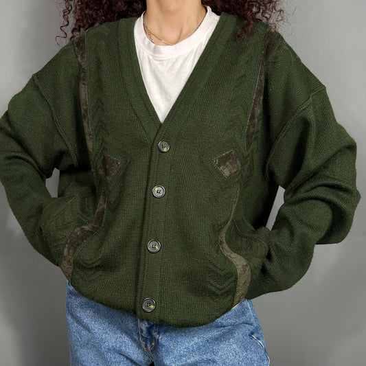 Green cardigan