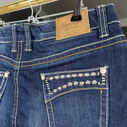 Mini denim skirt