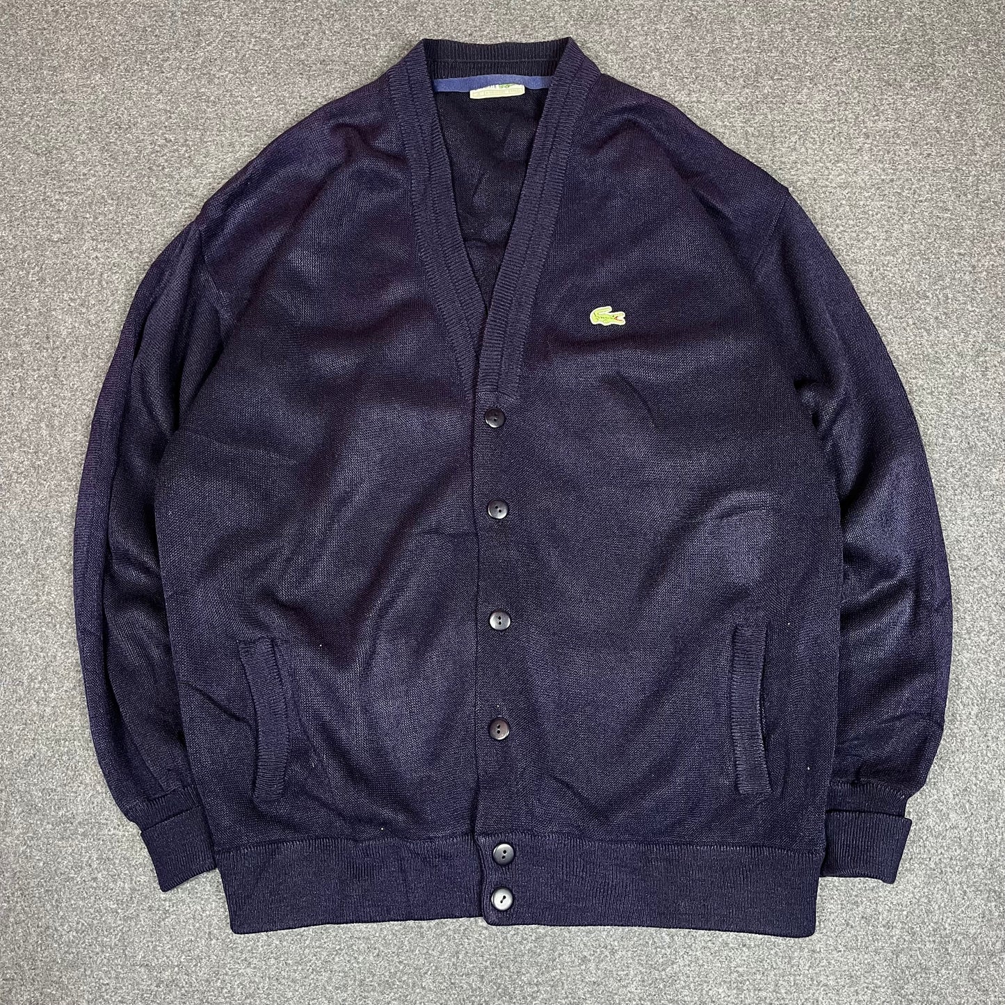 Lacoste navy blue cardigan