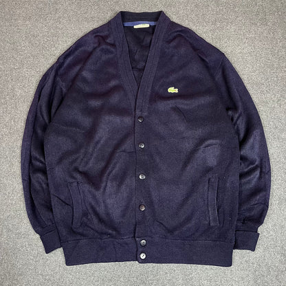 Lacoste navy blue cardigan