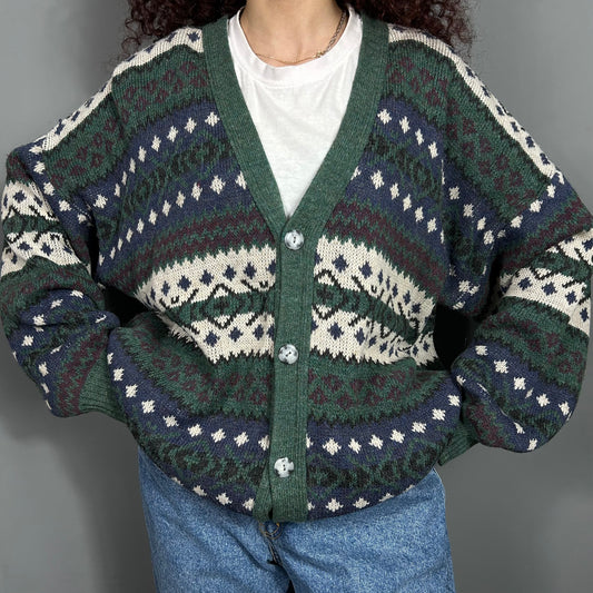 Patterned cardigan