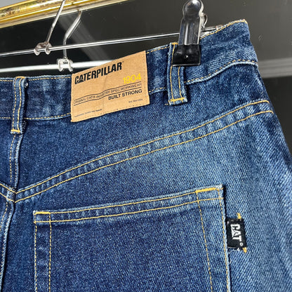 Caterpillar denim skirt
