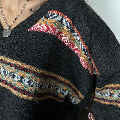 V neck sweater