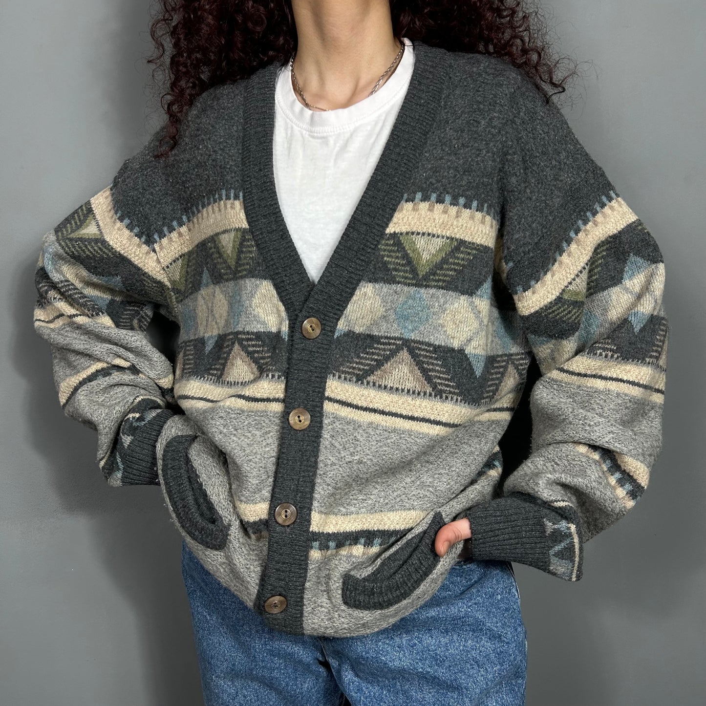 Patterned cardigan