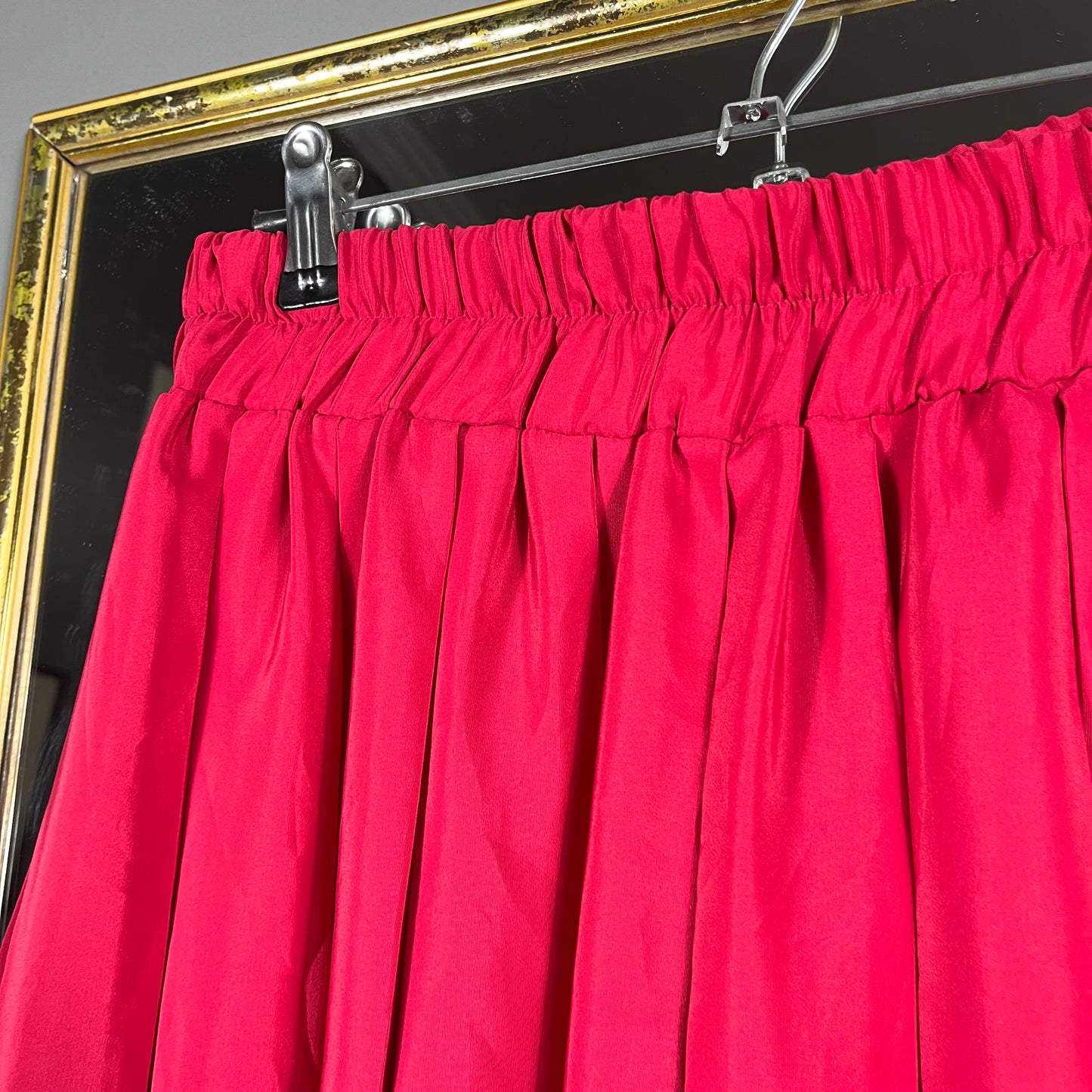 Pink mini skirt