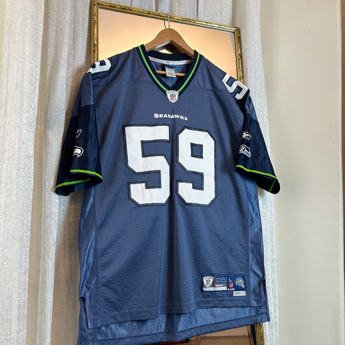 Seahawks NFL Reebok 2009 Curry jersey