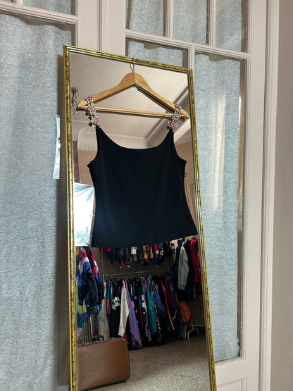 Black tank top