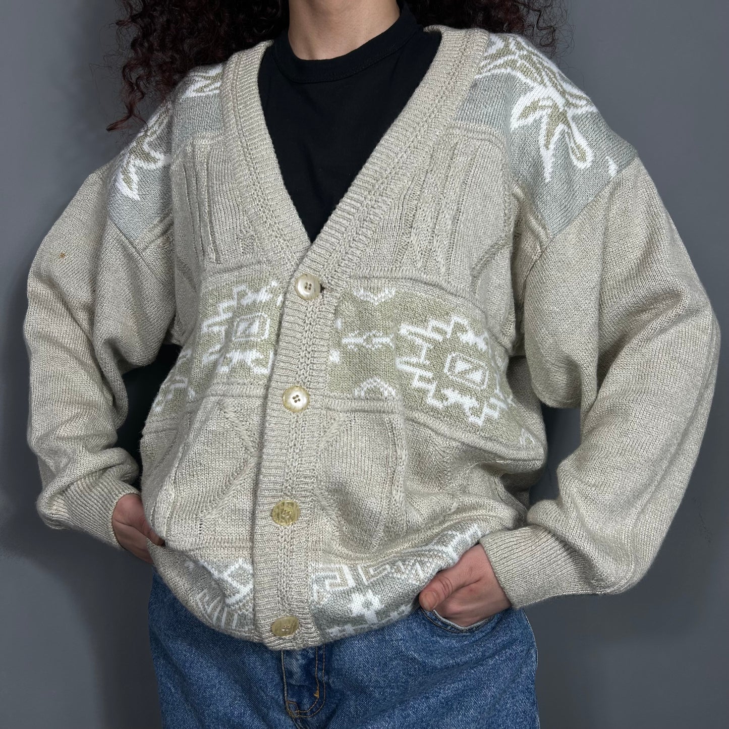 Patterned cardigan