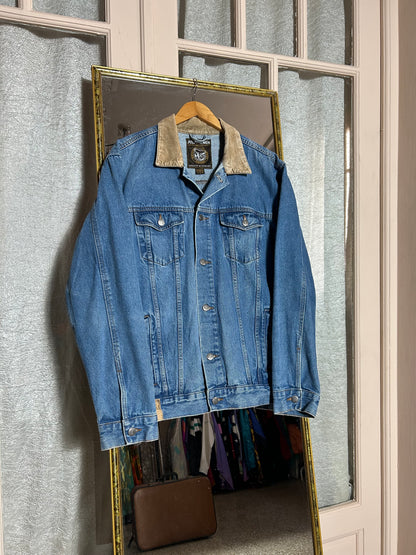 Denim jacket corduroy collar