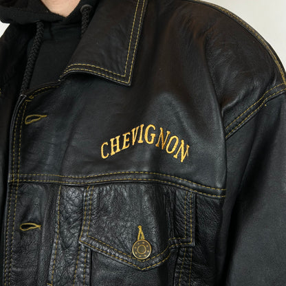 Chevignon leather bomber