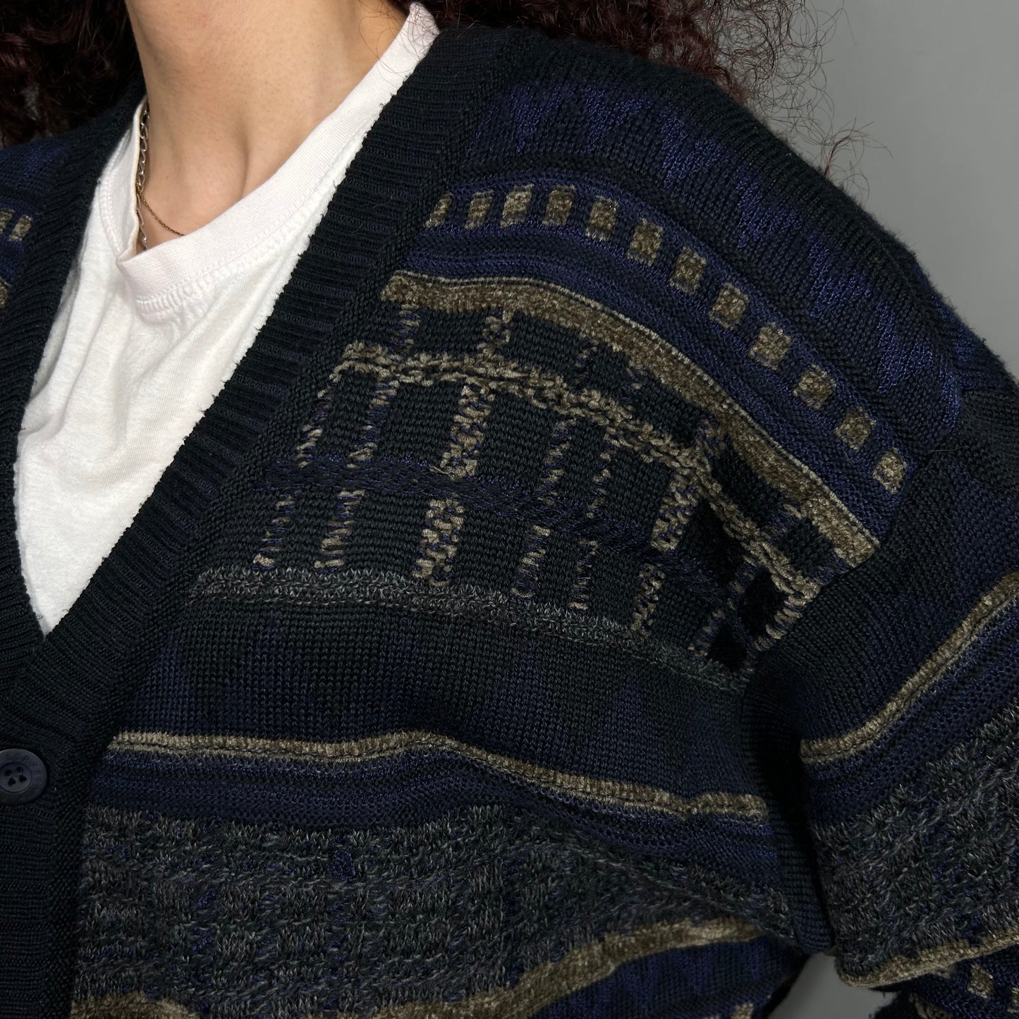 Patterned cardigan