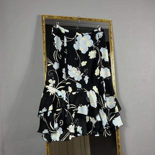 Flower patterned skirt