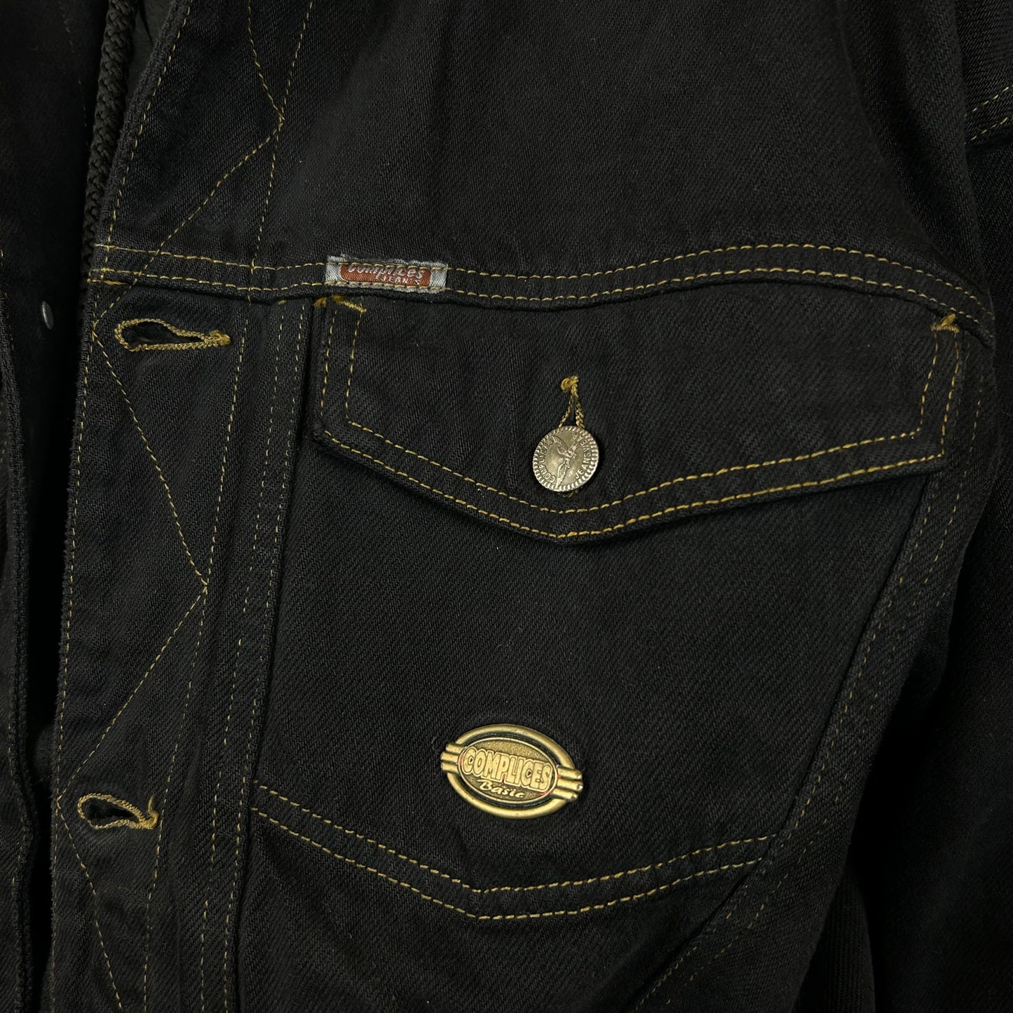 Black denim jacket