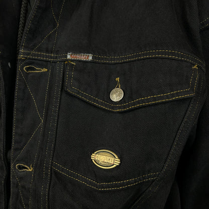 Black denim jacket