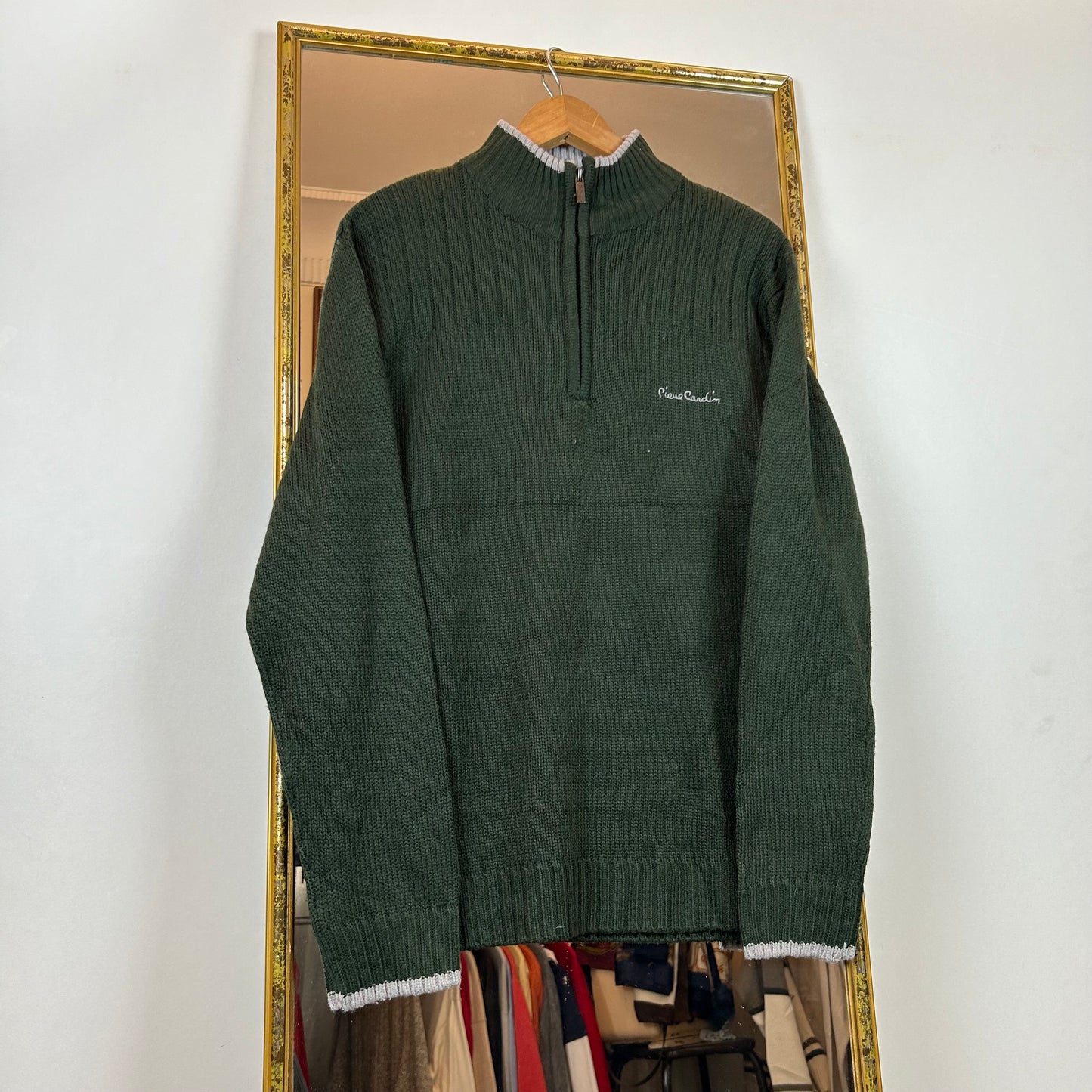 Pierre Cardin collar zip sweater