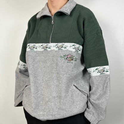 Green & grey fleece