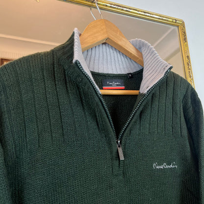 Pierre Cardin collar zip sweater