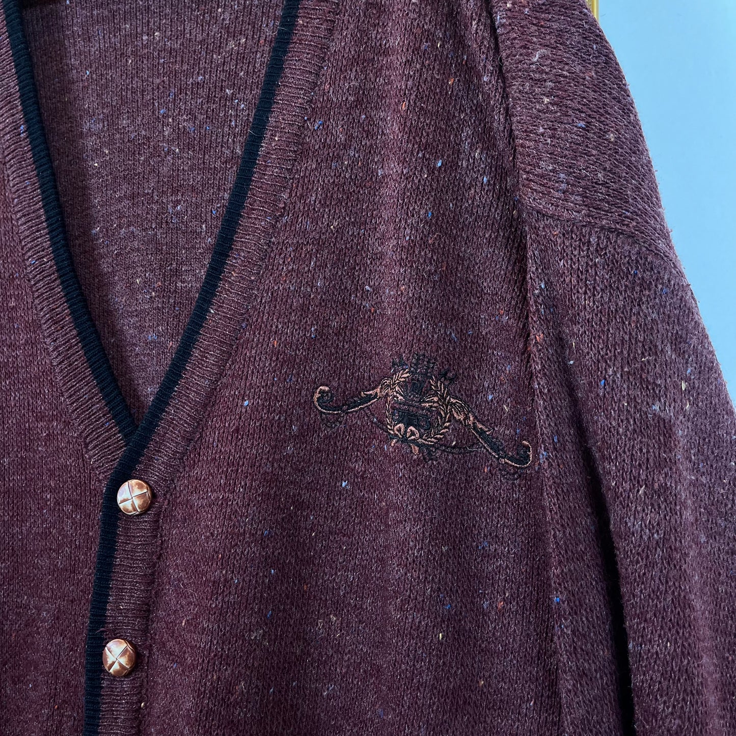 Burgundy cardigan