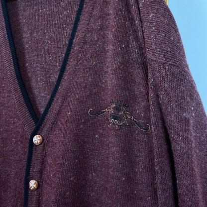 Burgundy cardigan