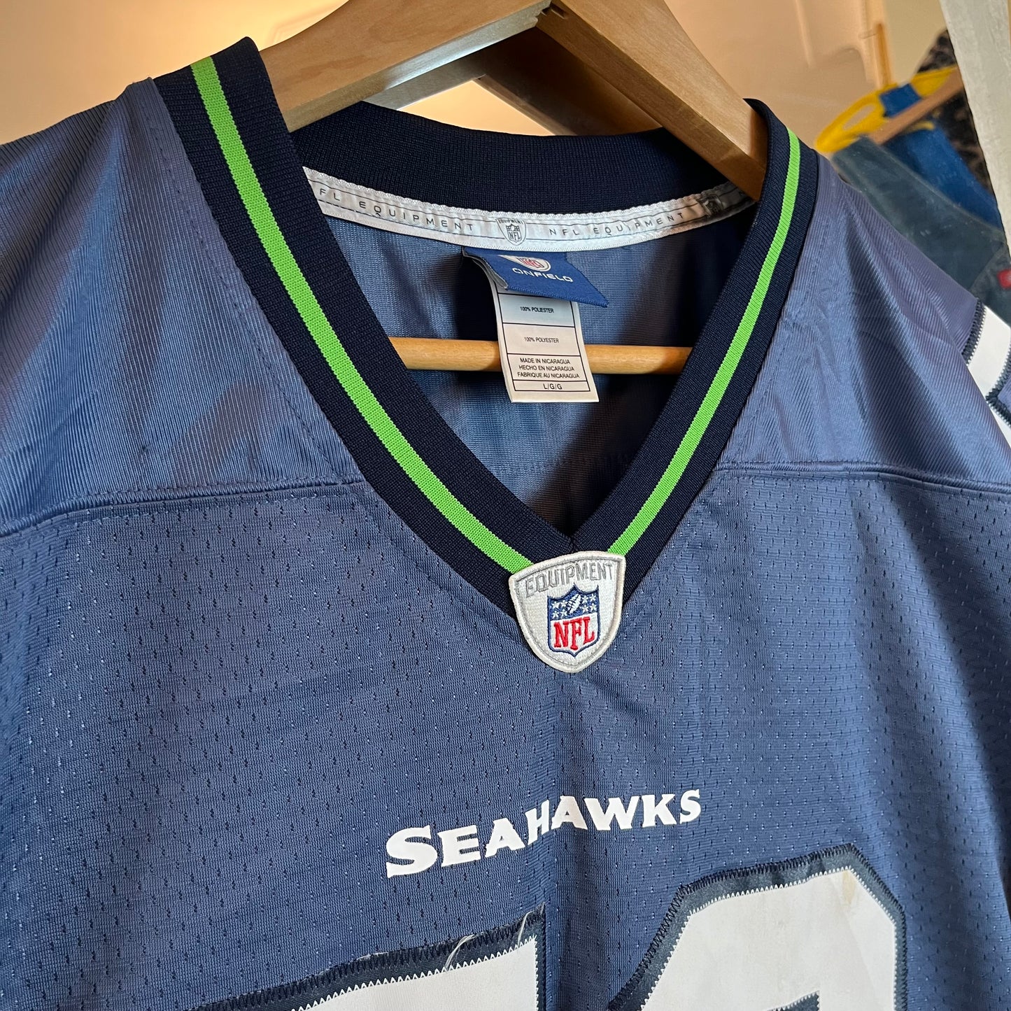 Seahawks NFL Reebok 2009 Curry jersey