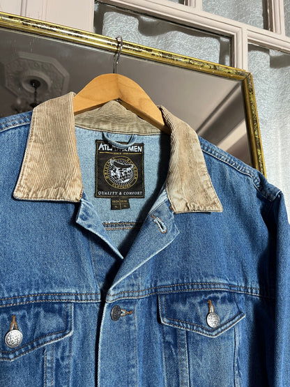 Denim jacket corduroy collar