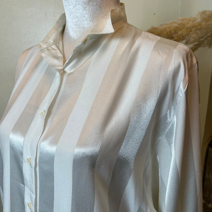 Silky striped blouse