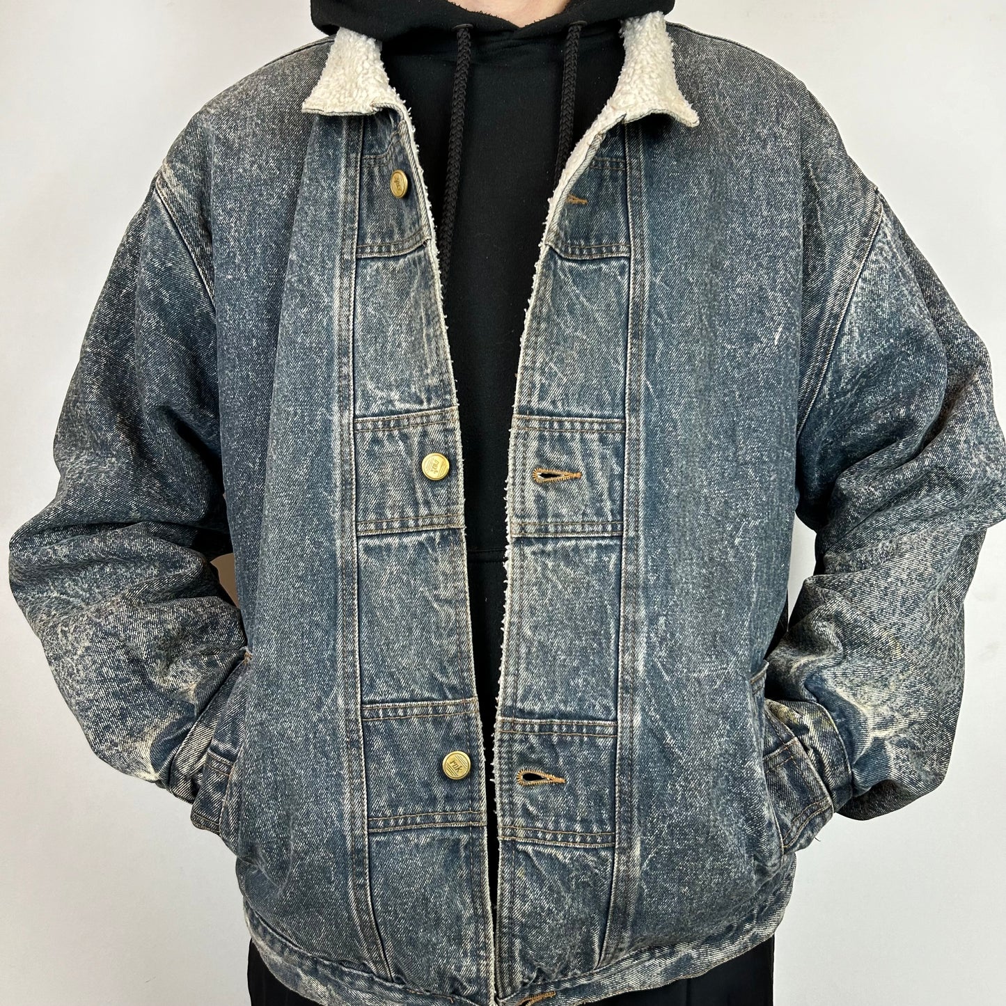 Sherpa denim jacket