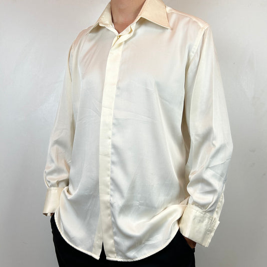 Long sleeve silky shirt