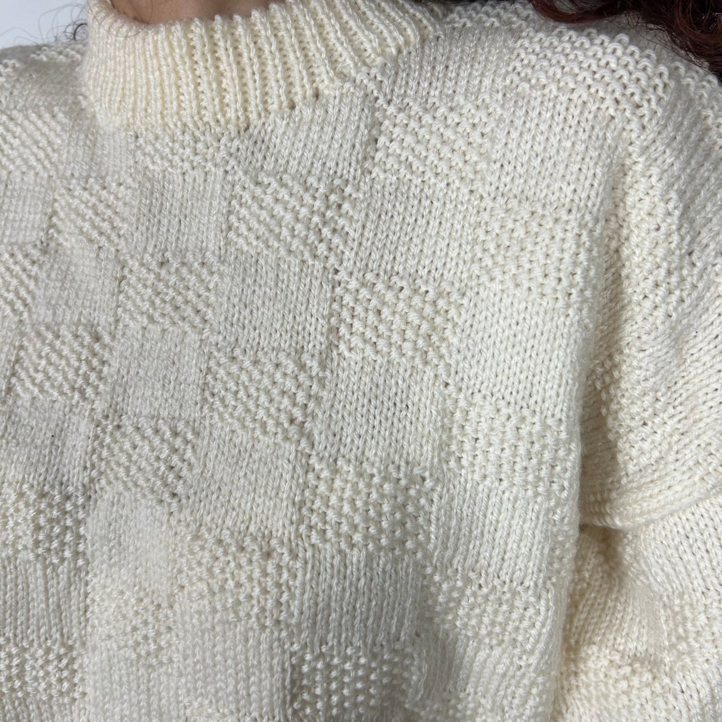 Cream knit sweater