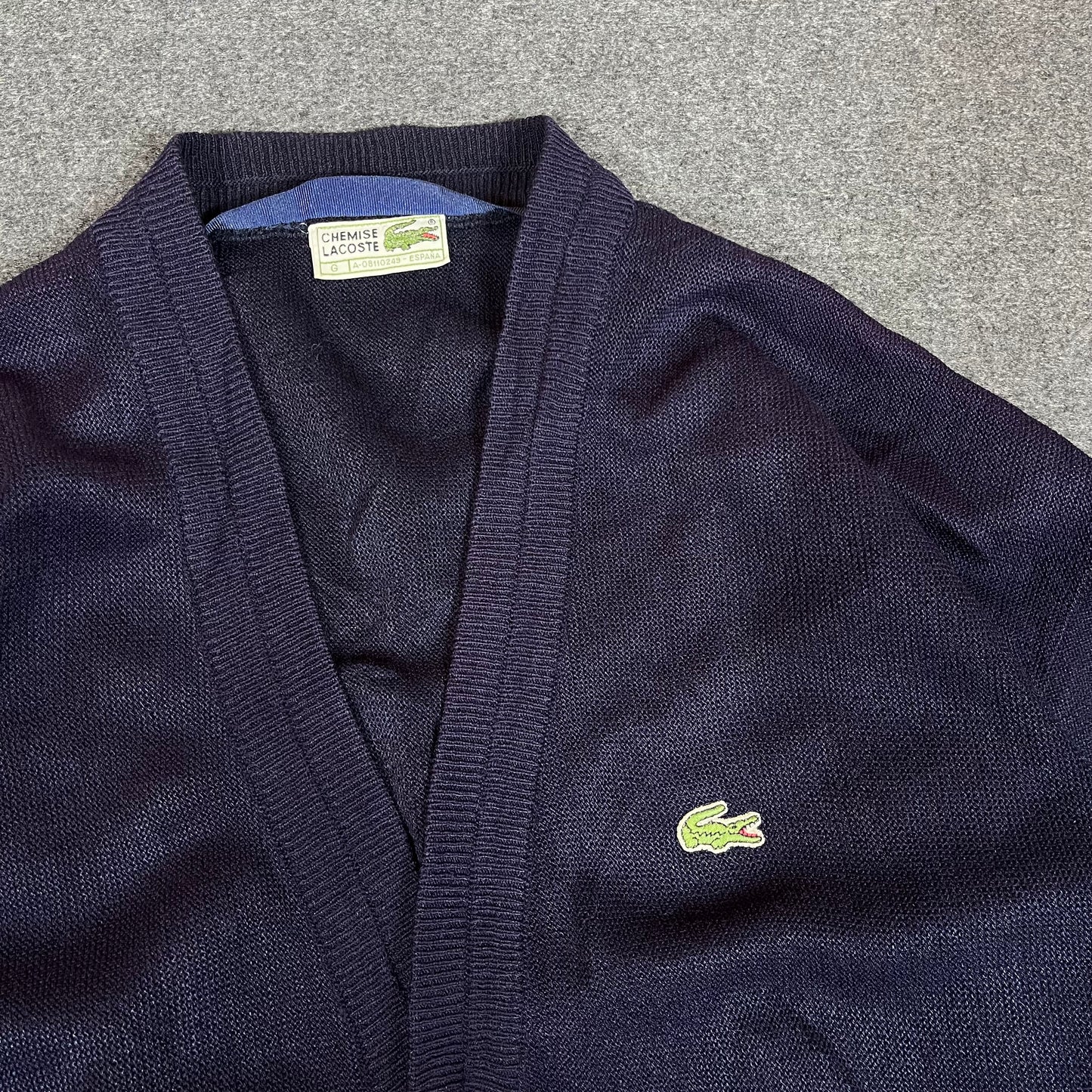 Lacoste navy blue cardigan