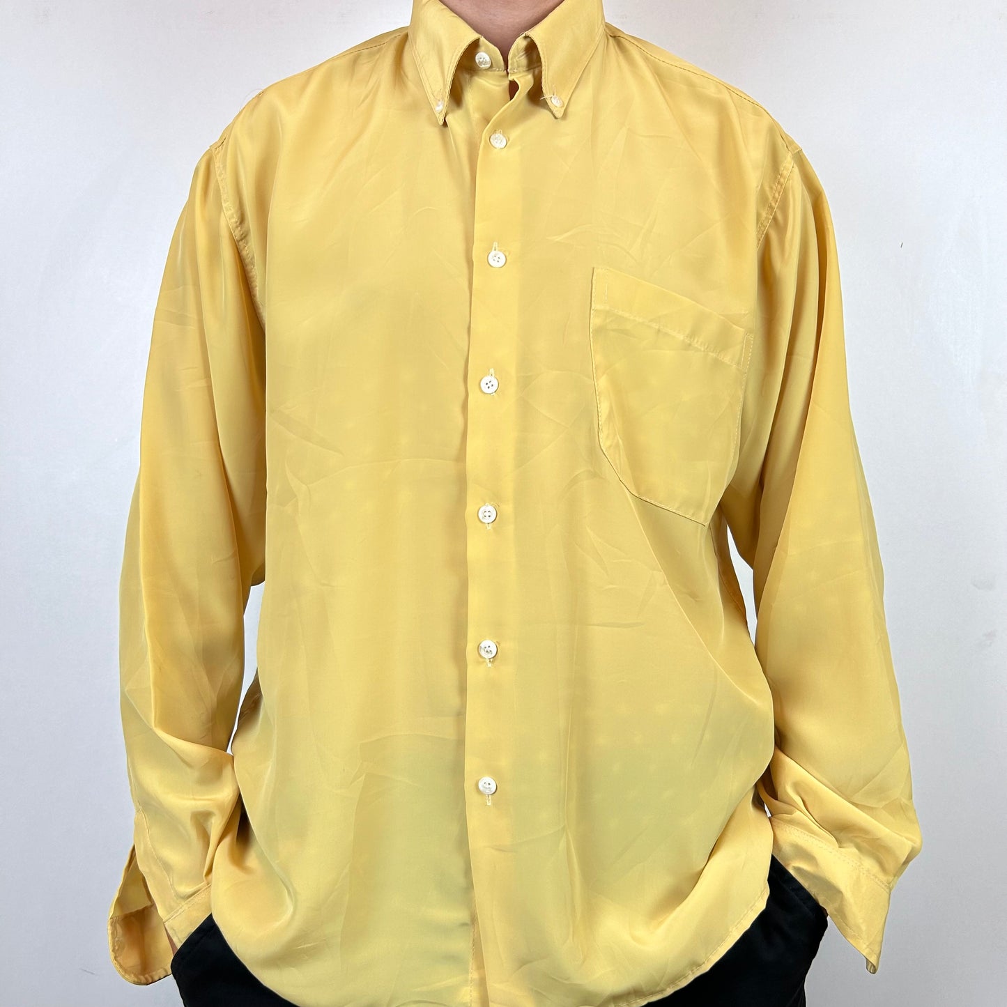 Long sleeve yellow shirt