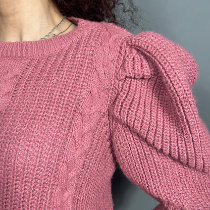 Bubble sleeve sweater