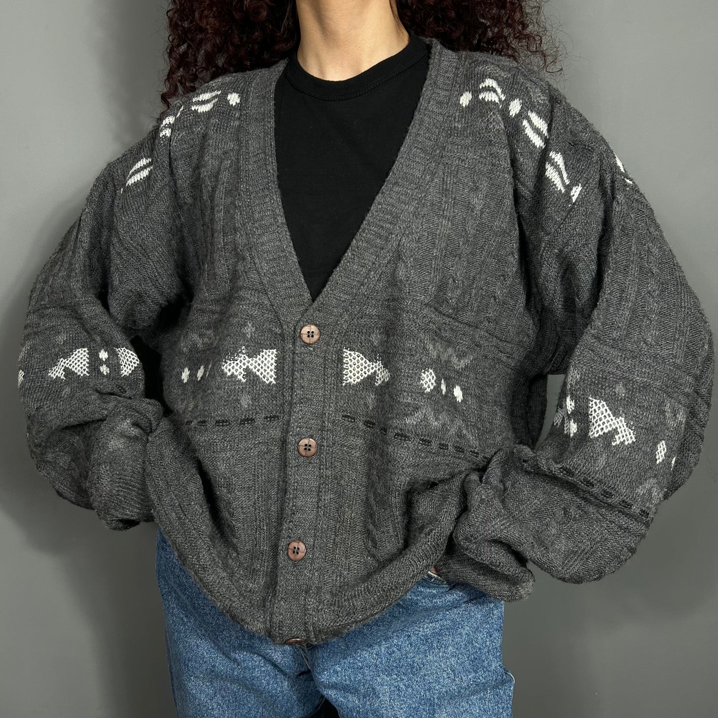 Patterned cardigan