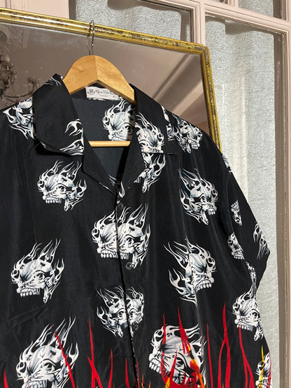 Patterned fire shirt