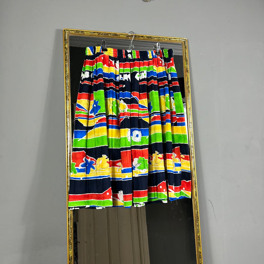 Colorful flowy skirt
