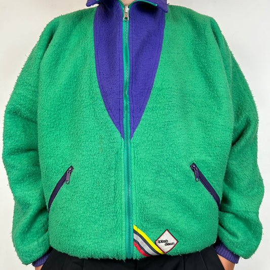 Reversible fleece jacket