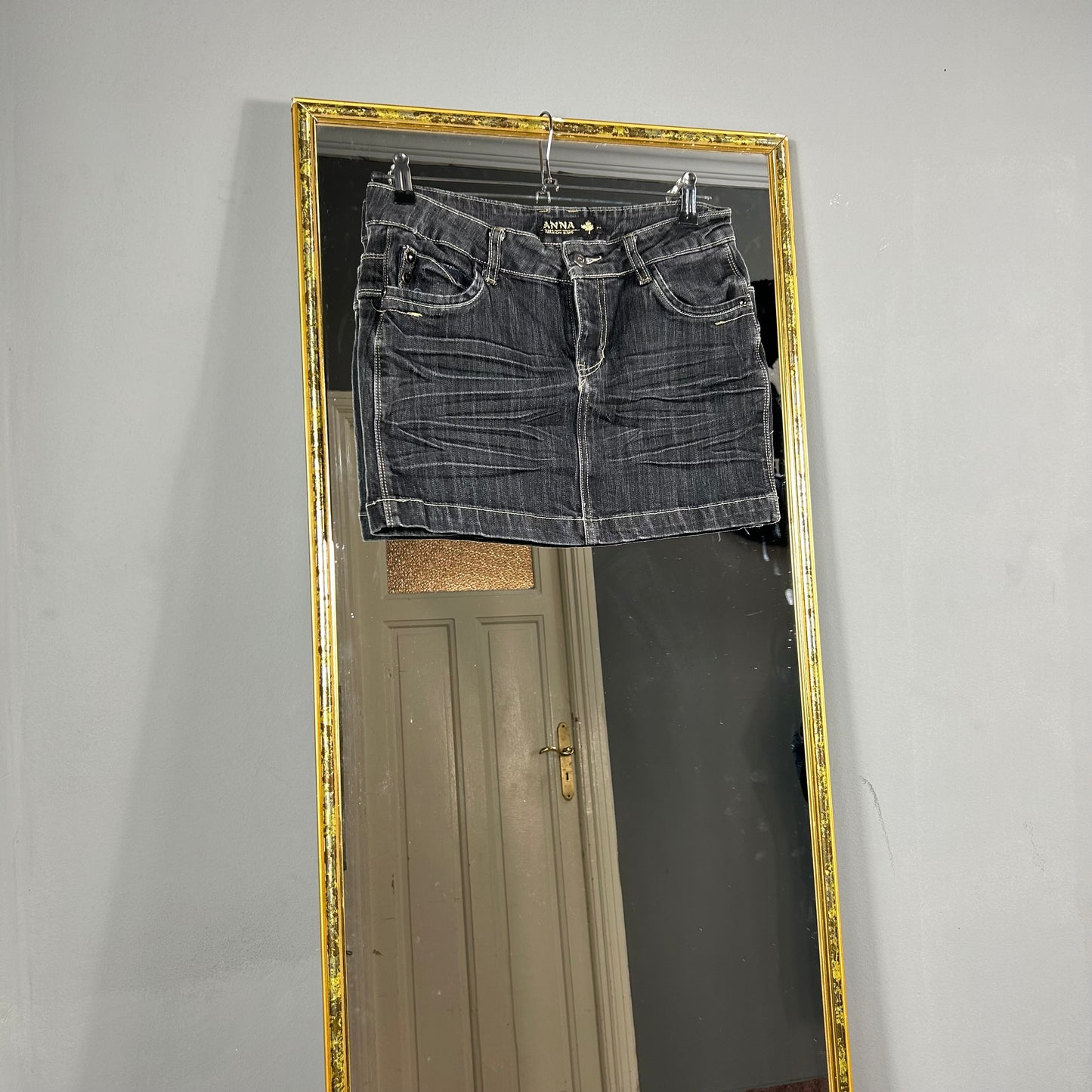 Mini denim skirt