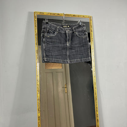 Mini denim skirt
