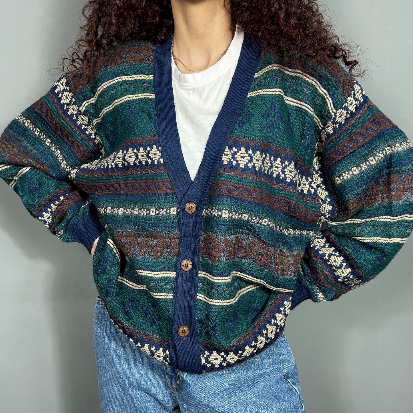 Patterned cardigan