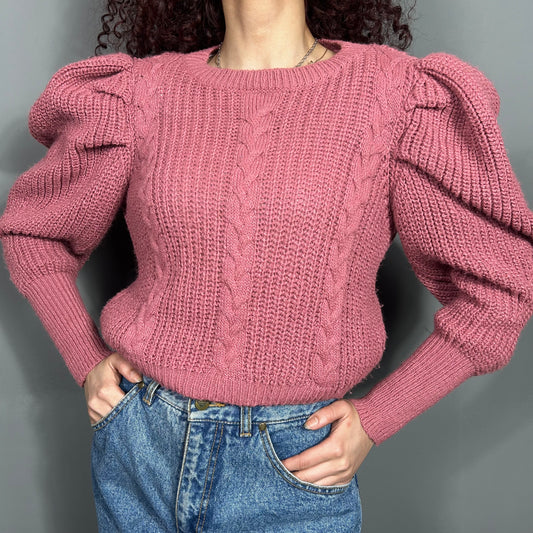 Bubble sleeve sweater