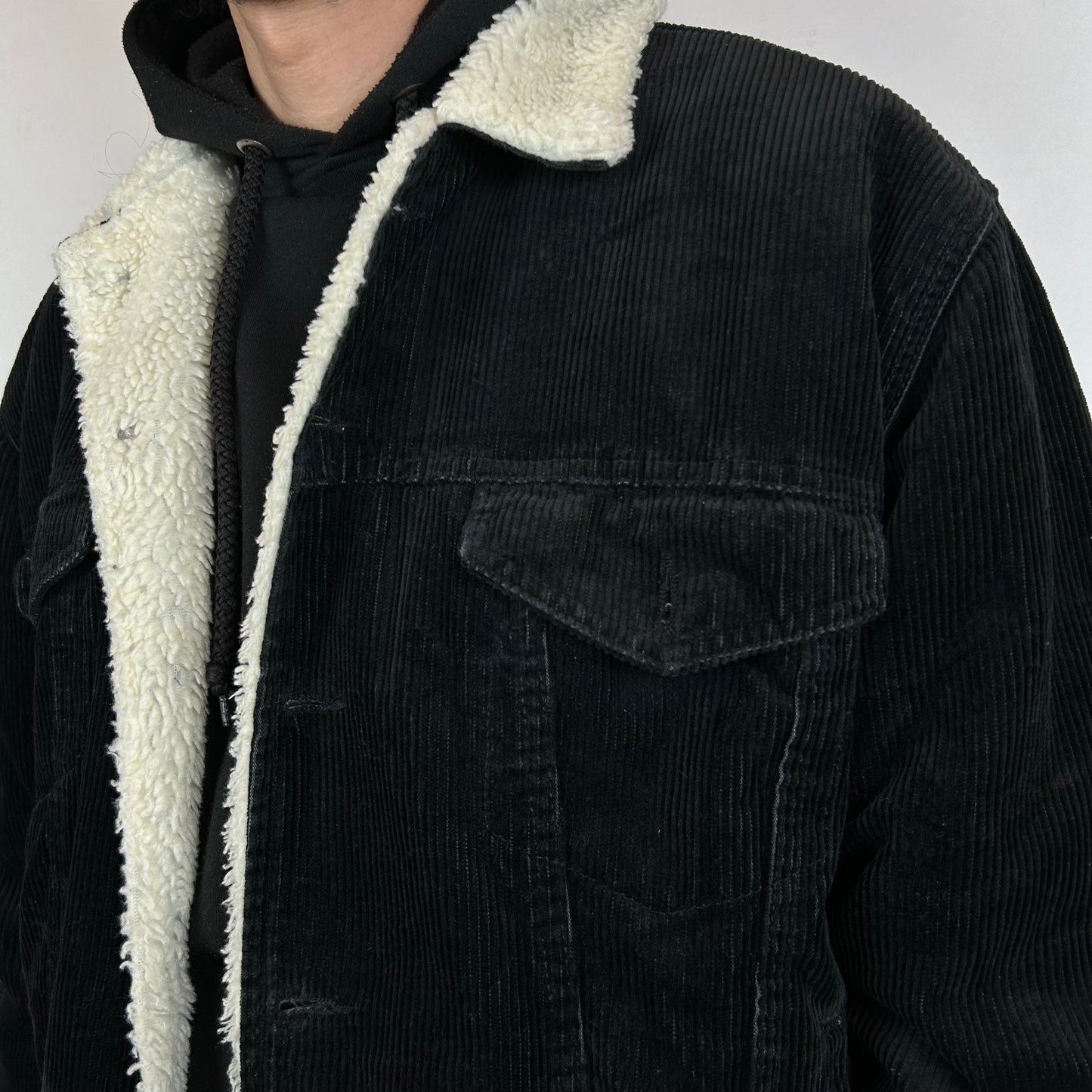 Corduroy sherpa jacket