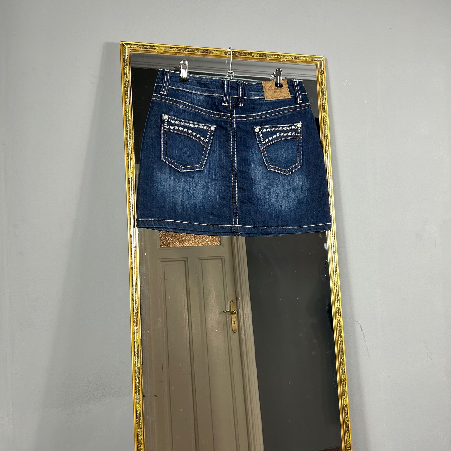 Mini denim skirt