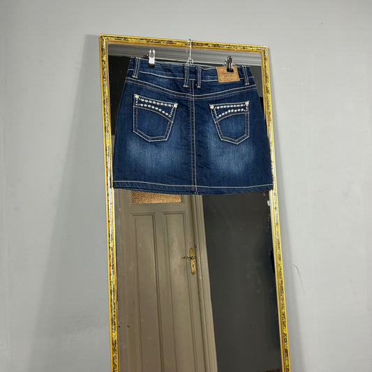 Mini denim skirt