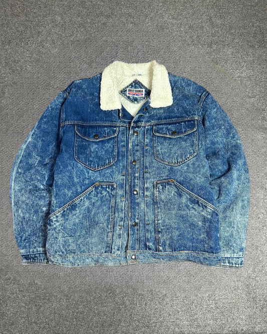 Sherpa denim jacket