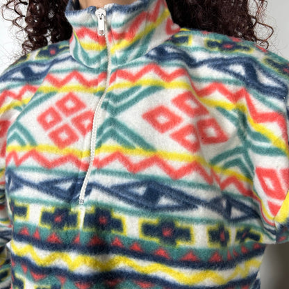 Patterned funky fleece
