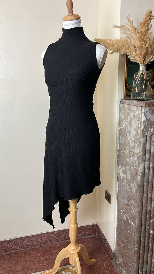 Asymmetric black dress